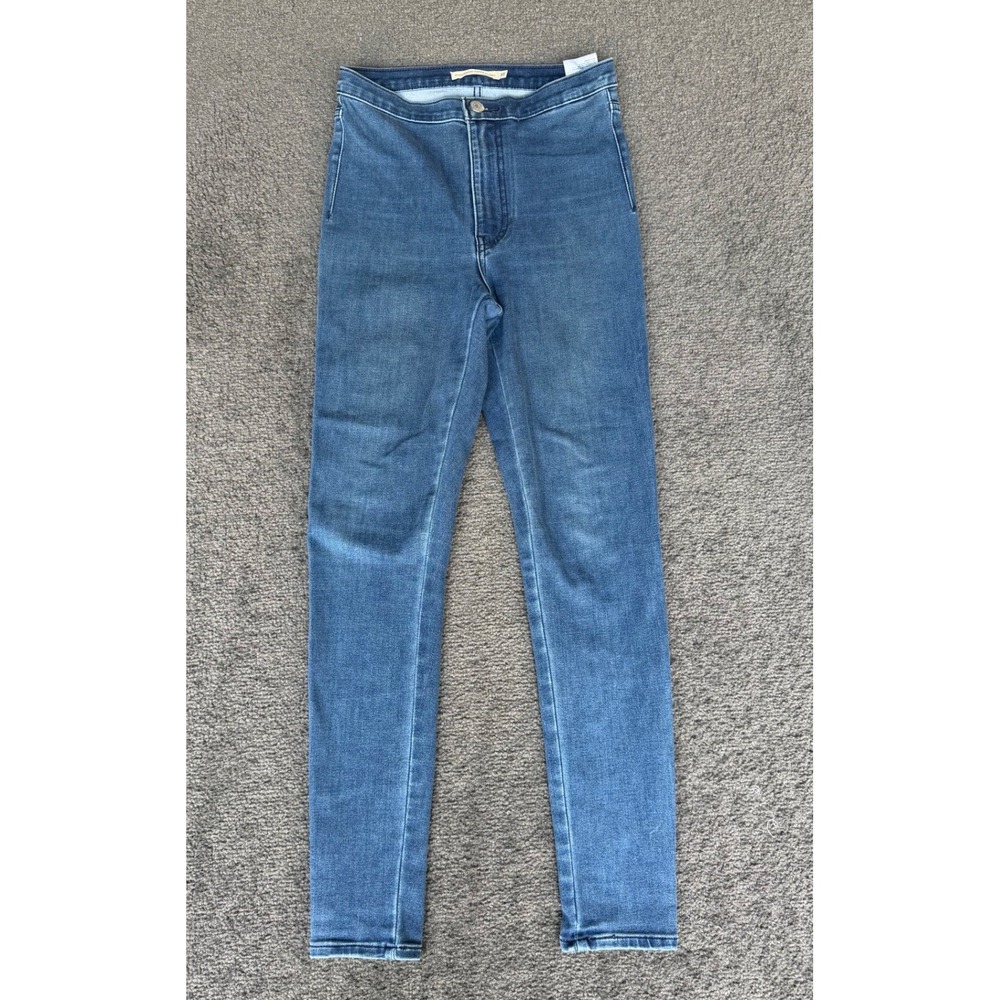 Levis Runaround‎ Super Skinny Jeans Womens XS High Rise Medium Wash Blue Denim